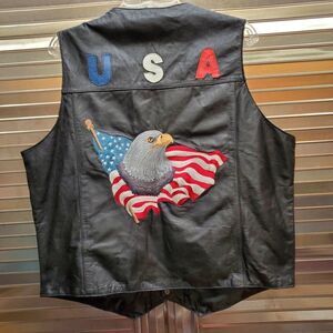 Leather World Leather Biker Vest